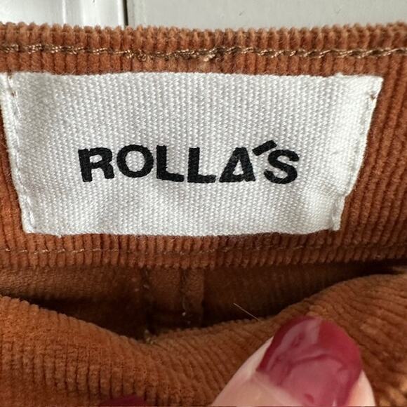 Rolla's NWT Eastcoast Flare High Rise Corduroy Pants Size: 28 Color: Tan - Picture 9 of 12